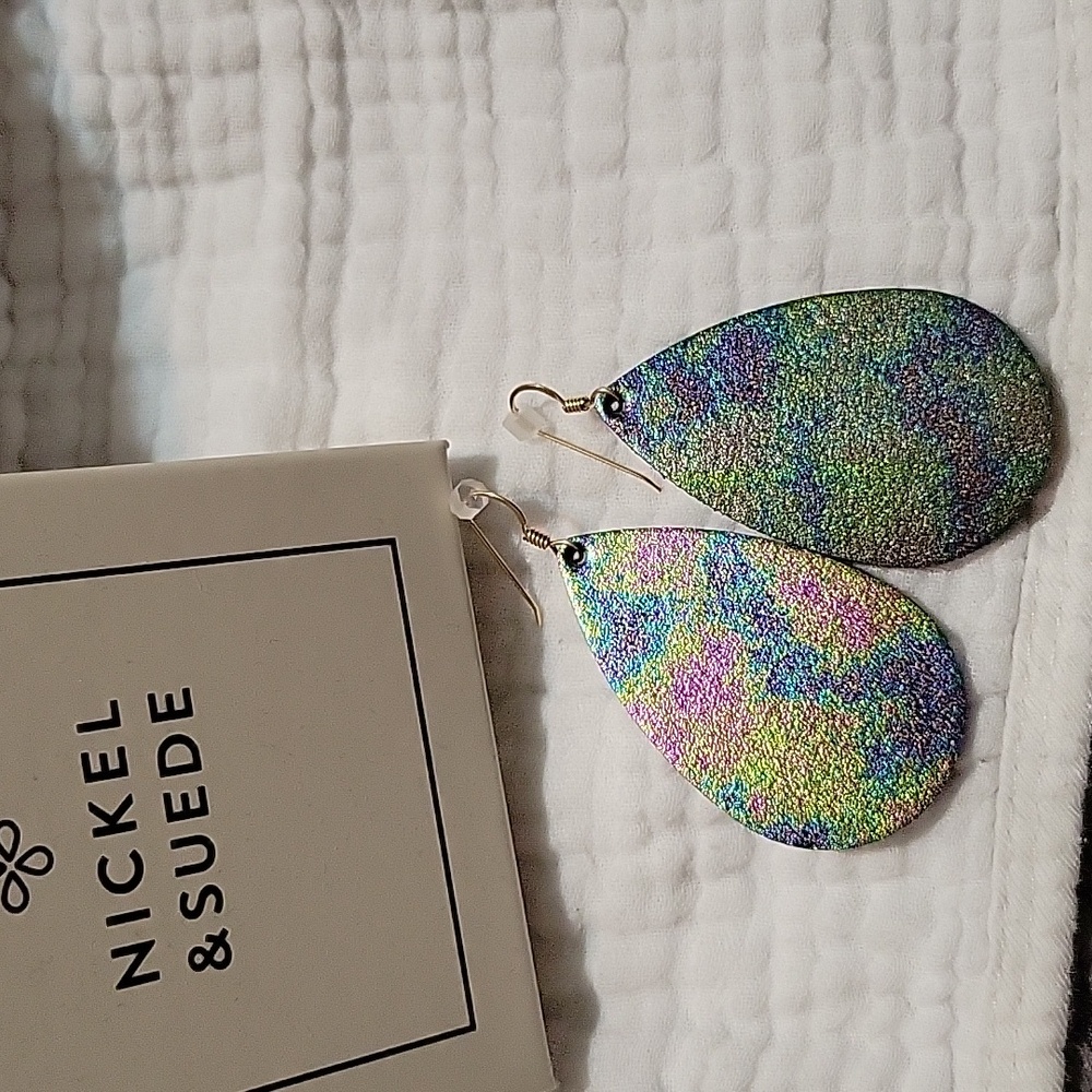 Nickel & Suede earrings
